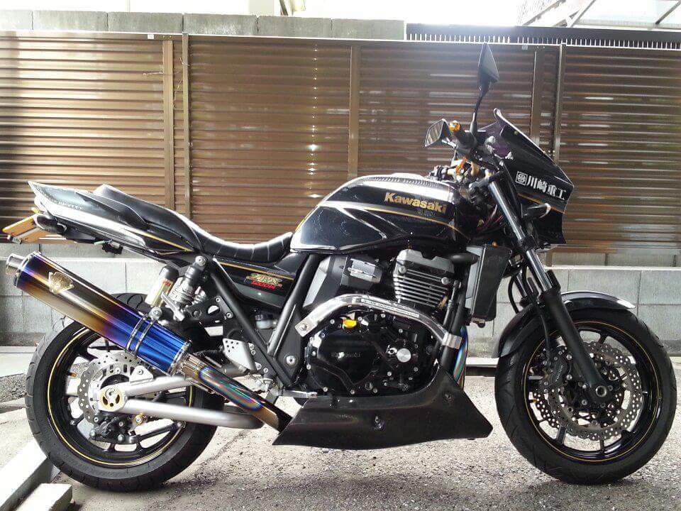 ZRX1200アールズギアワイバンチタンフルエキマフラー - 車・バイク・自転車